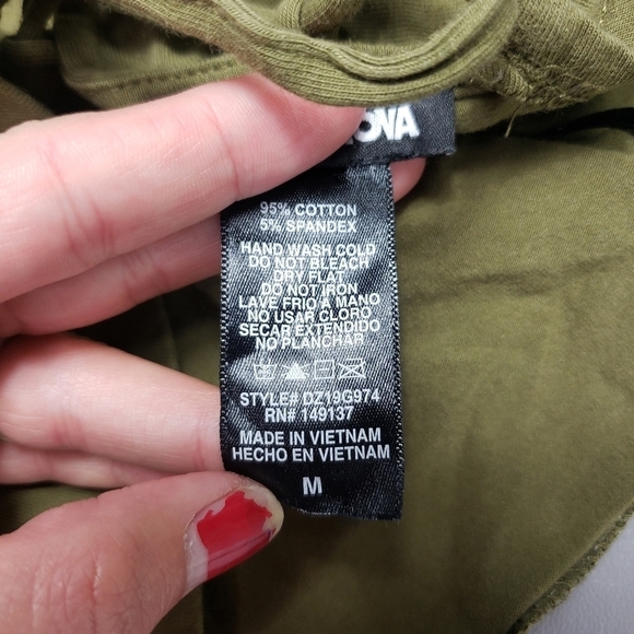 fashion nova open back army green strapless tube top women's size medium - Picture 7 of 8